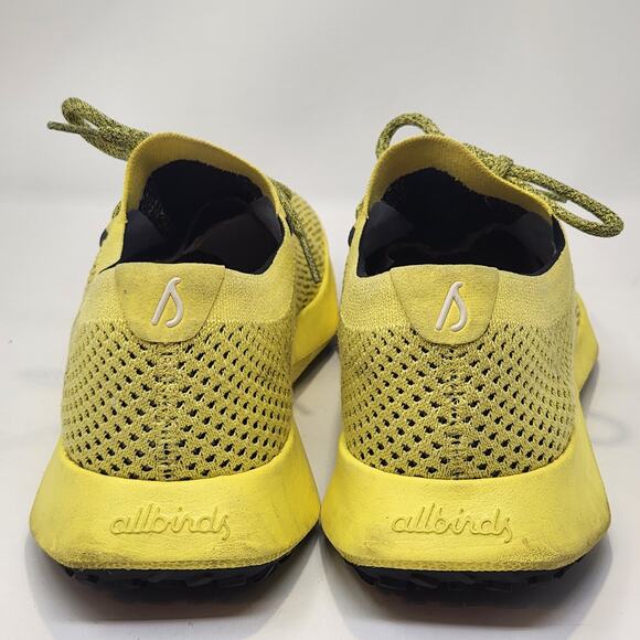 Allbirds Tree Dasher 2 Yellow Black Sneakers Mens Size 12 Running Walking Shoes - Picture 6 of 9